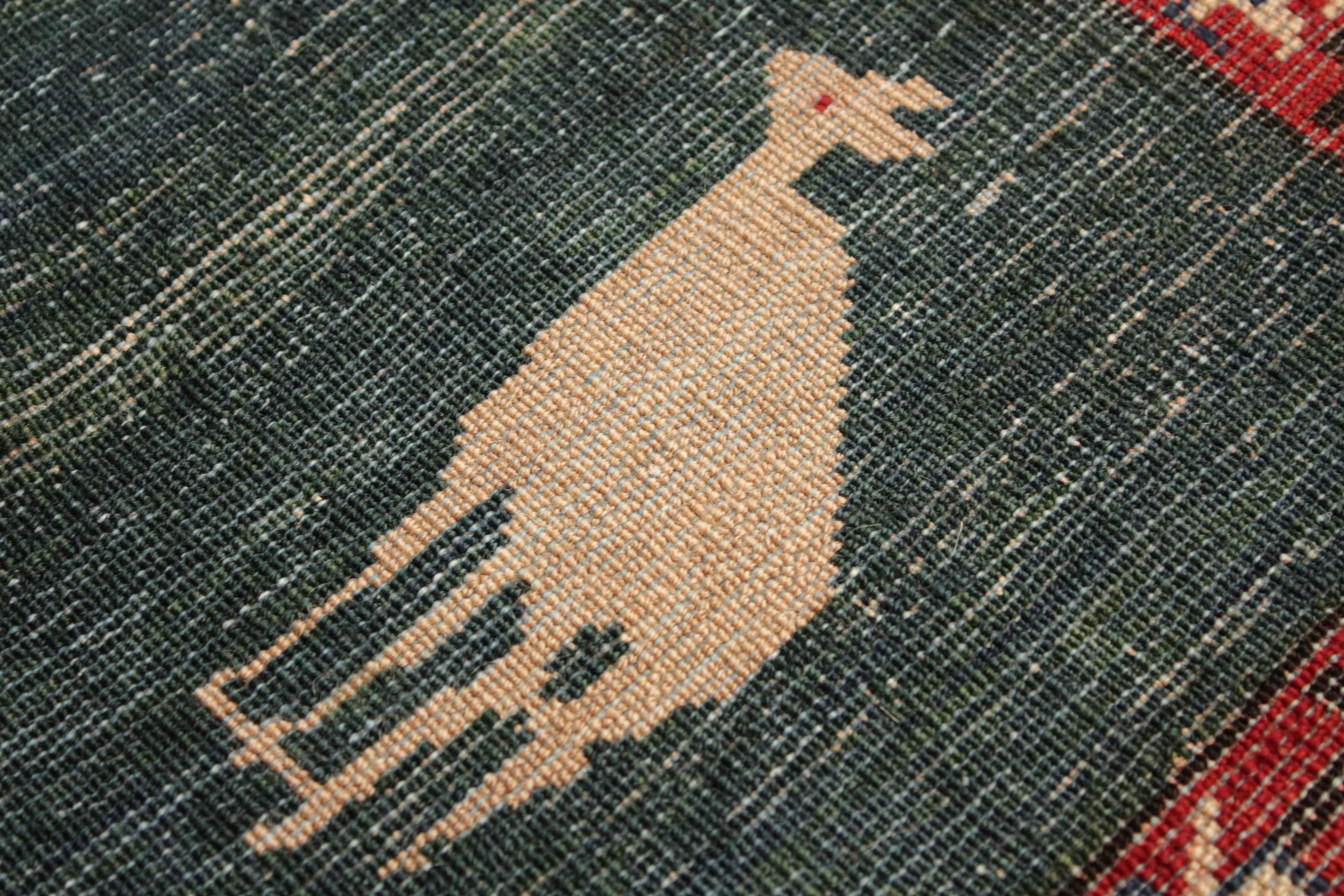 Feiner antiker kaukasischer Zeikhur-Teppich mit seltenem Tealgrünem Hintergrund, Kaukasisch (Wolle) im Angebot