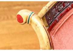 Fine Antique Chinese Chippendale Painted Side Chair