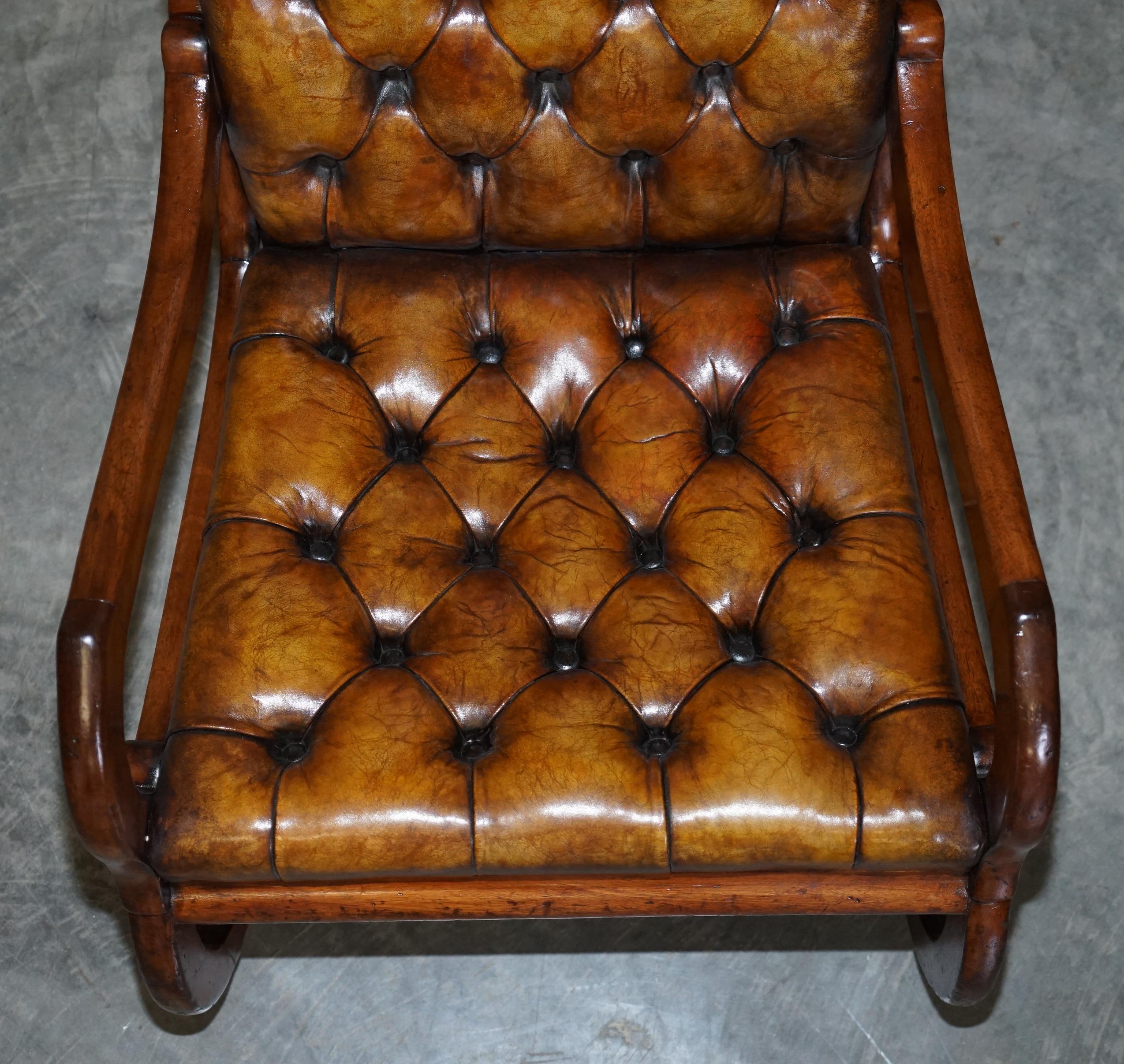 antique chesterfield rocking chair