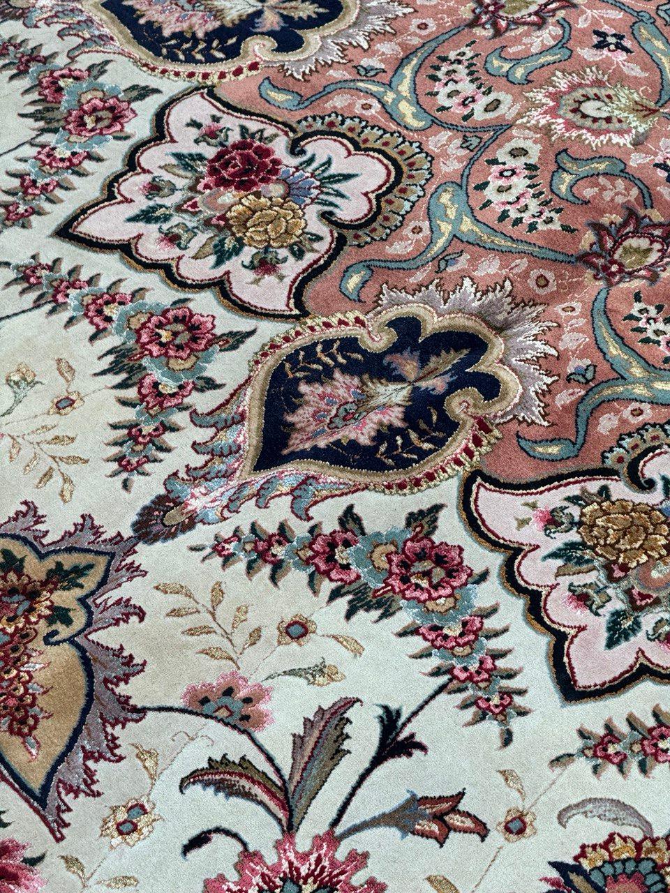 Feiner antiker CIRCA 1960er handgeknüpfter persischer Tabriz-Teppich - 12'8 x 19'10 im Angebot 7