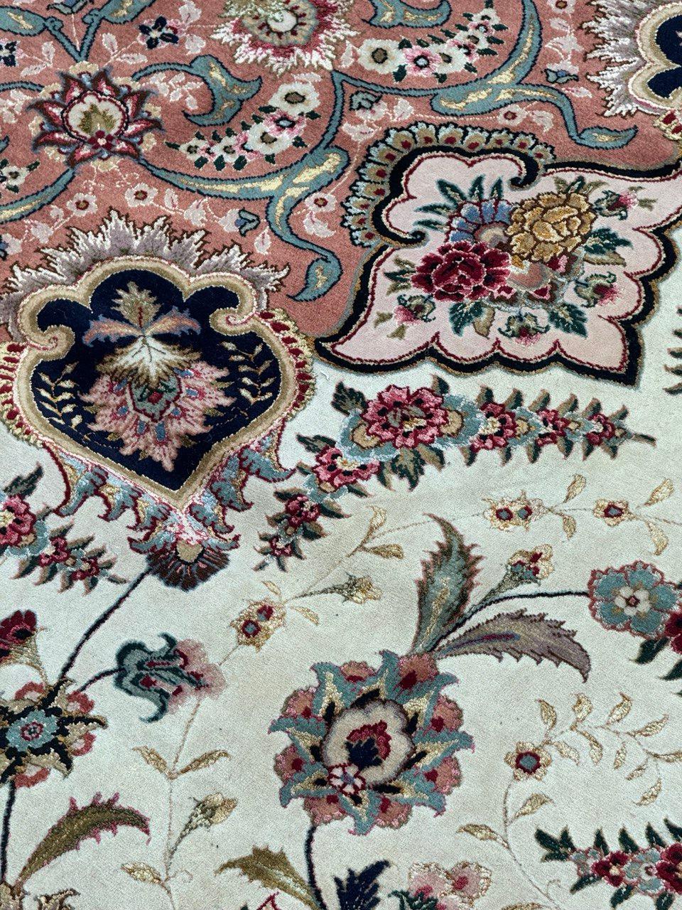 Feiner antiker CIRCA 1960er handgeknüpfter persischer Tabriz-Teppich - 12'8 x 19'10 im Angebot 2