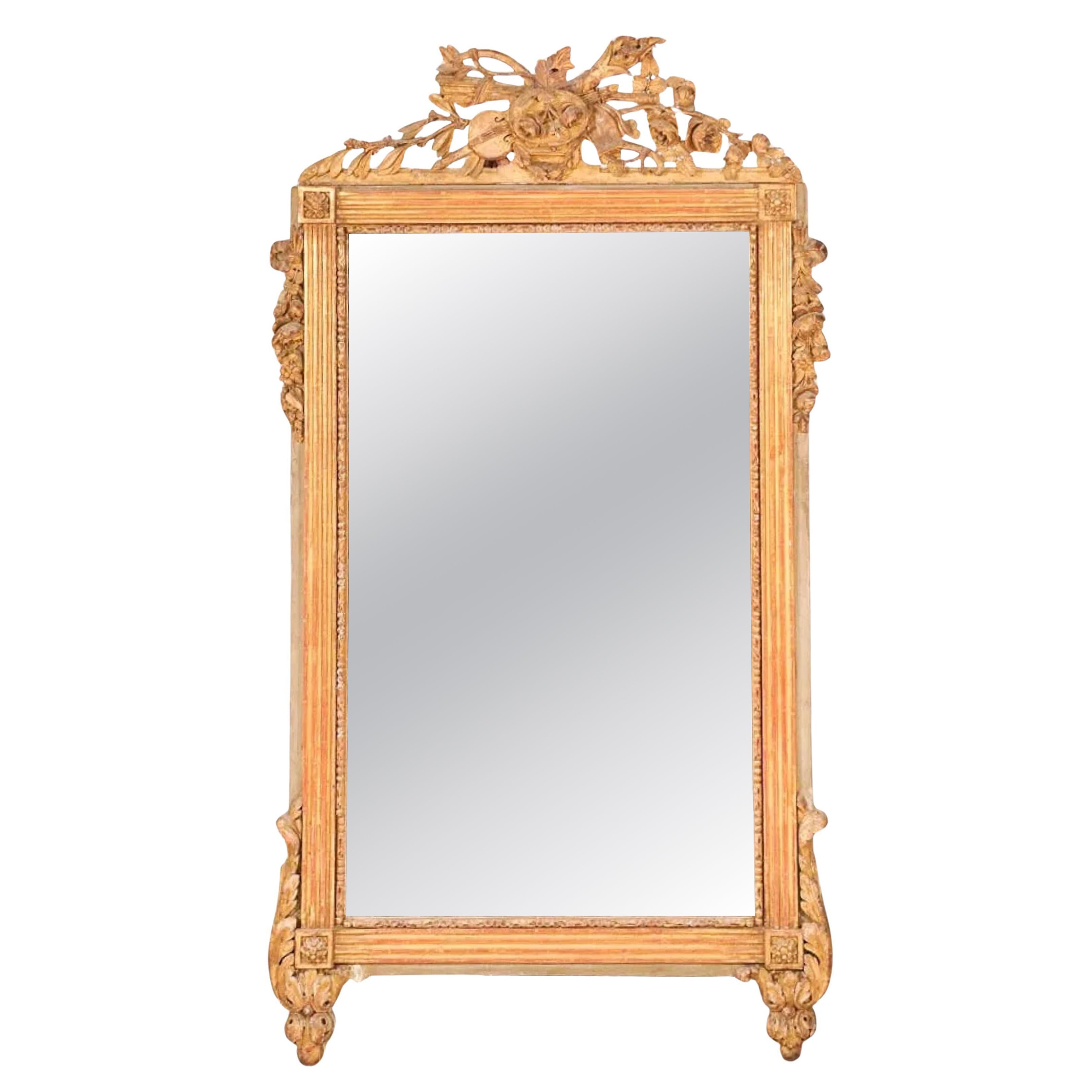 Antique Mirror en bois doré, circa 1850