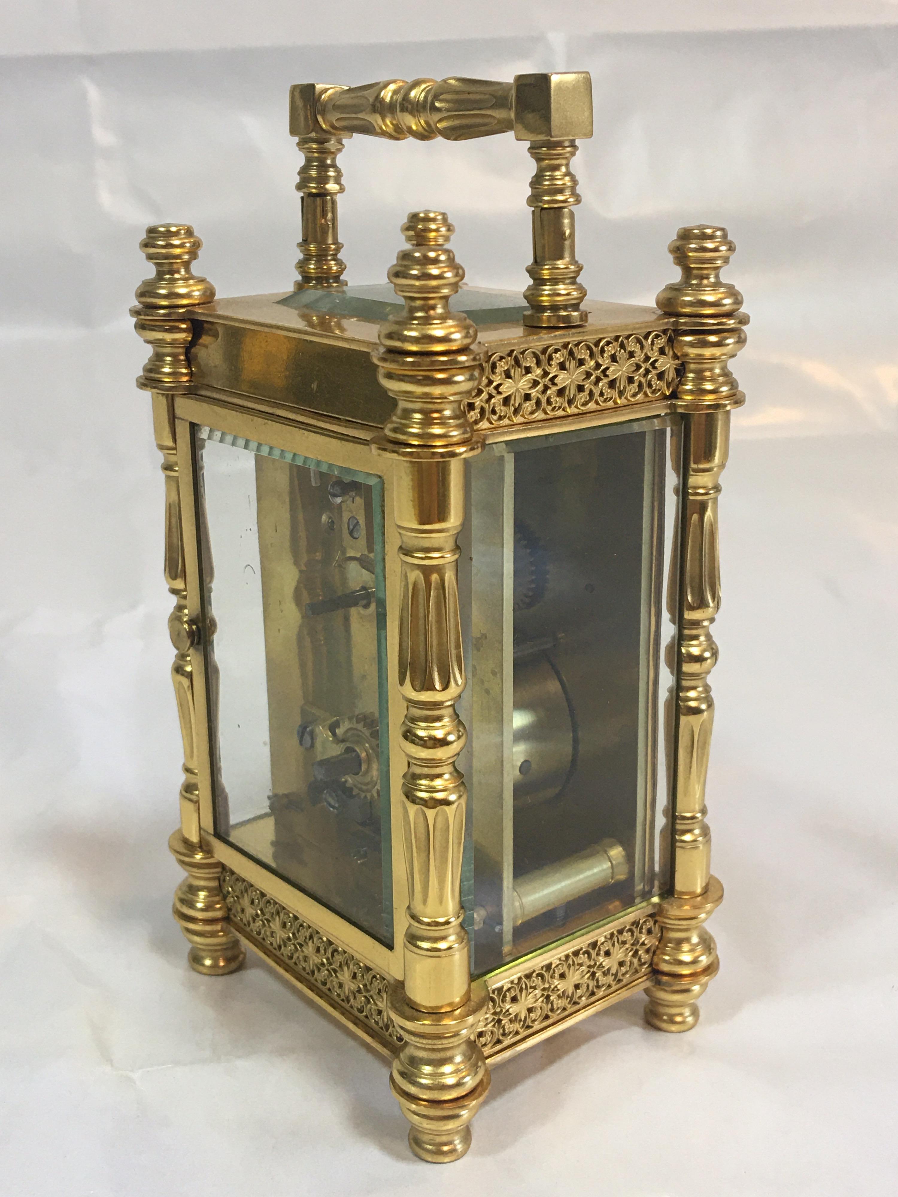 gold carriage clock