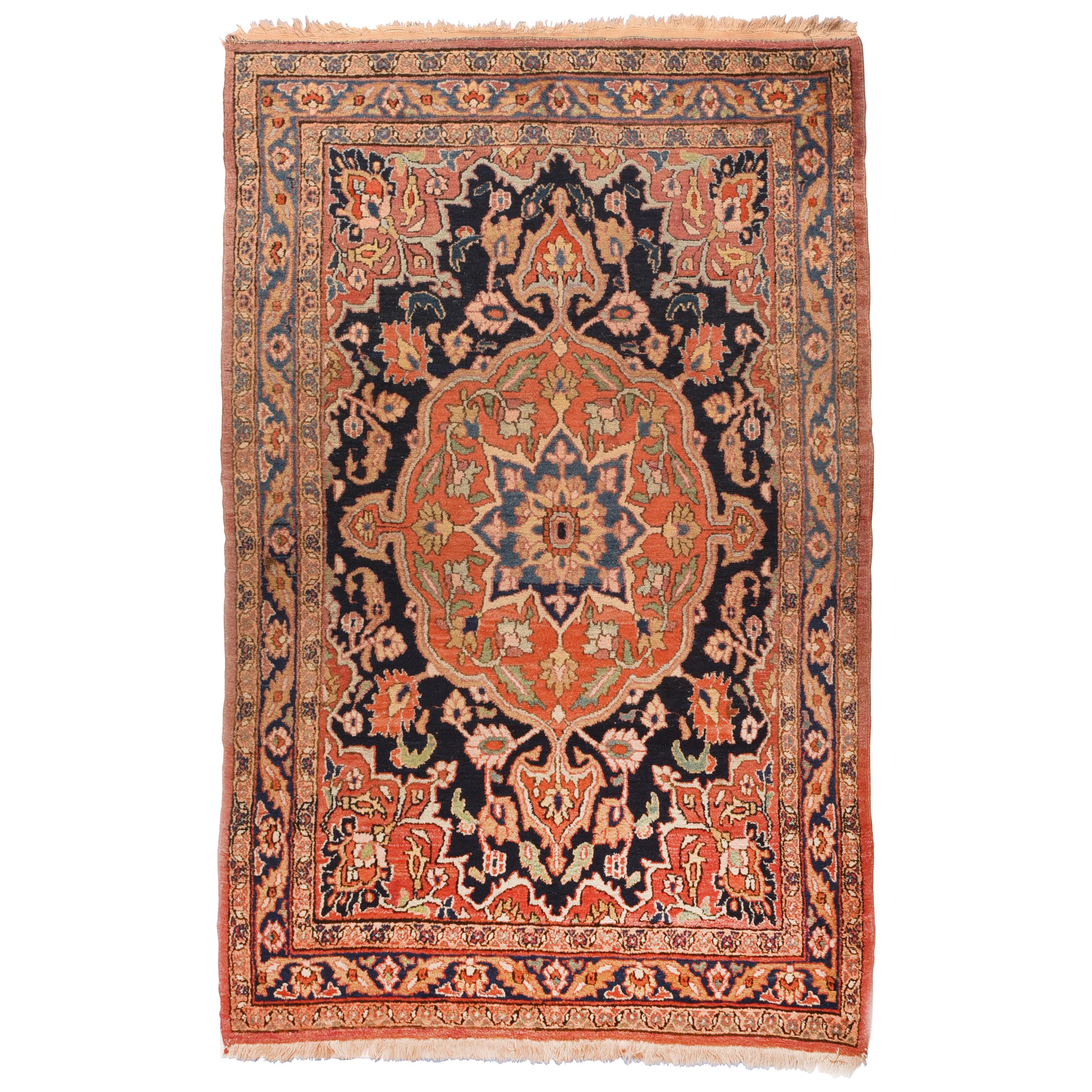 Extremly Fine Antique Persian Nain Rug, Hand Knotted, circa 1920 For