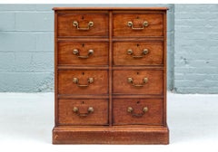 Fine Antique English Mahogany Eight Drawer Chest