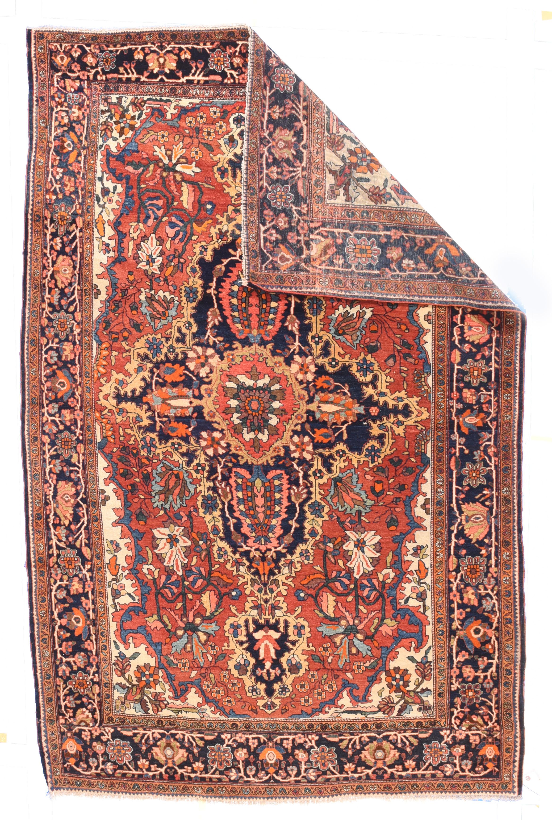 Tribal Antique Persian Farahan Sarouk For Sale