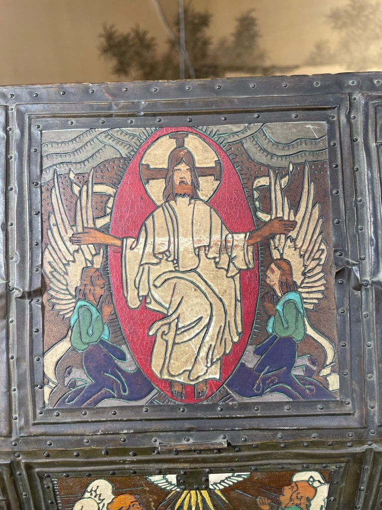 Fine Antique Folk Art Reliquary Box, 1920 For Sale at 1stDibs