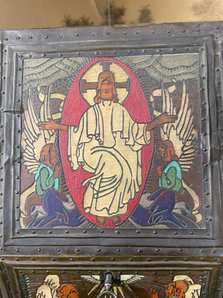 Fine Antique Folk Art Reliquary Box, 1920 For Sale at 1stDibs