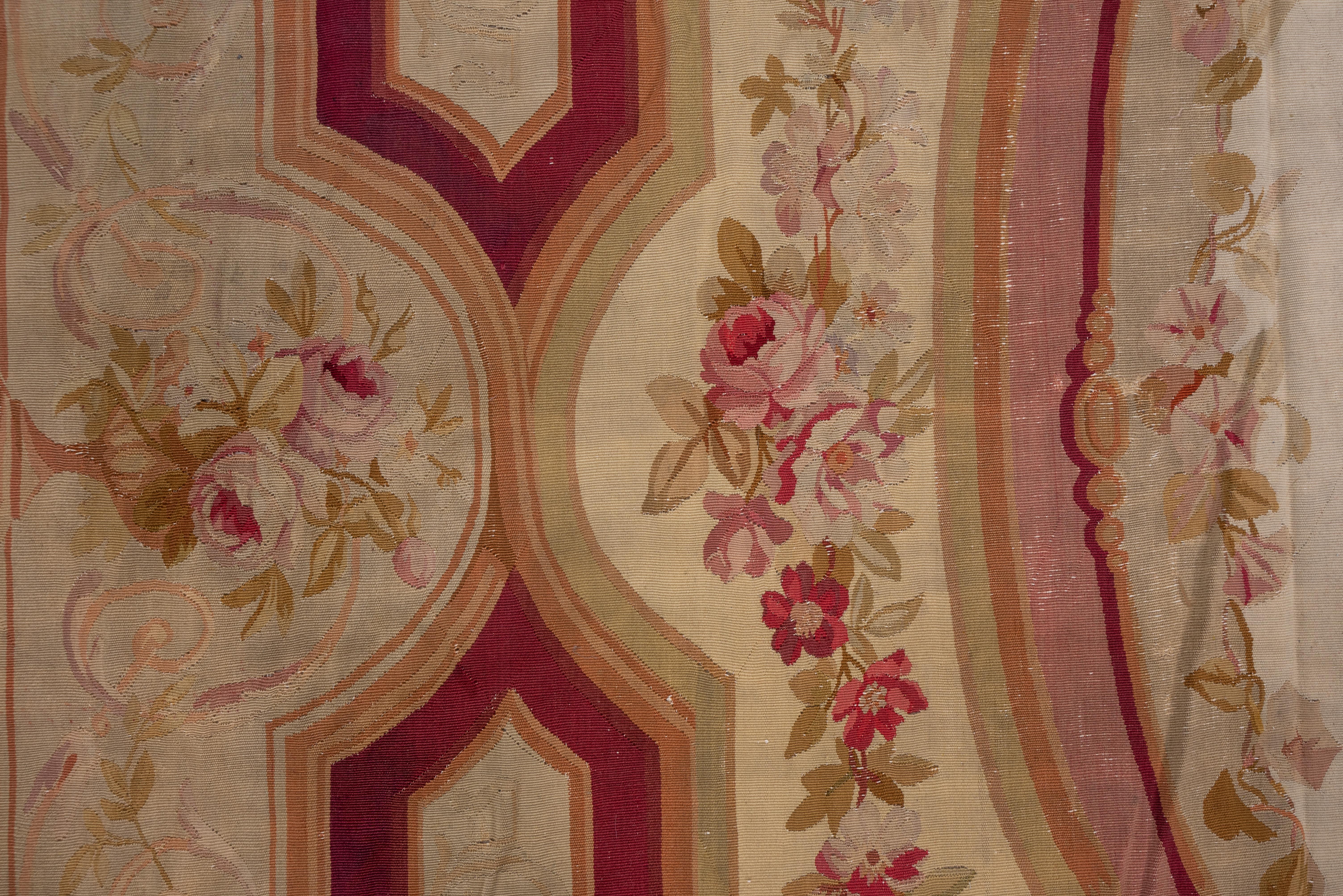 Fine Antique French Aubusson Carpet For Sale 1