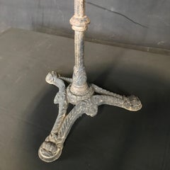 Fine Antique French Bistro Table with Carrara Marble Top