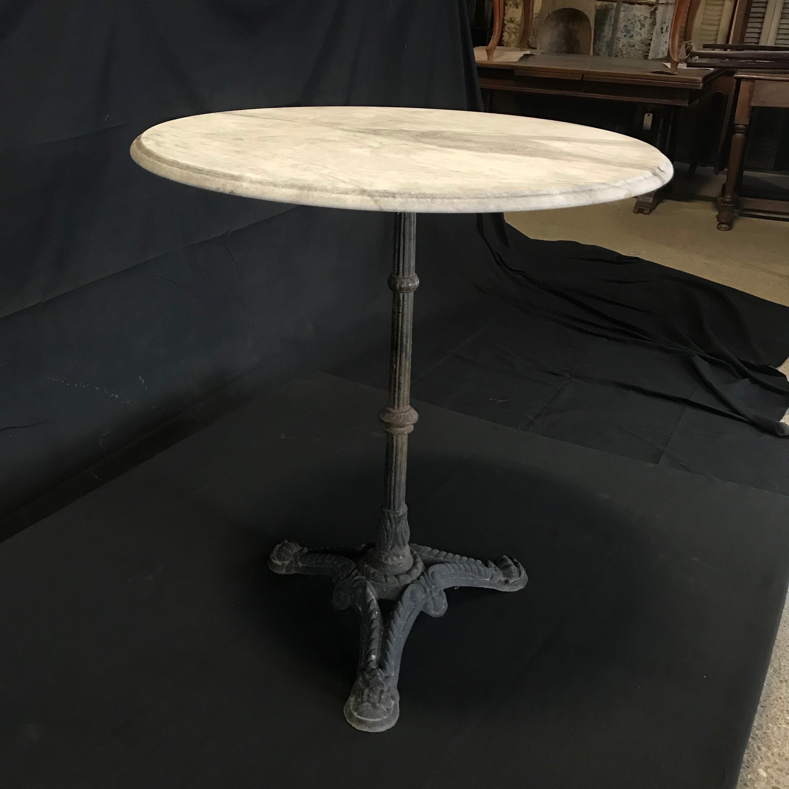 vintage french bistro table