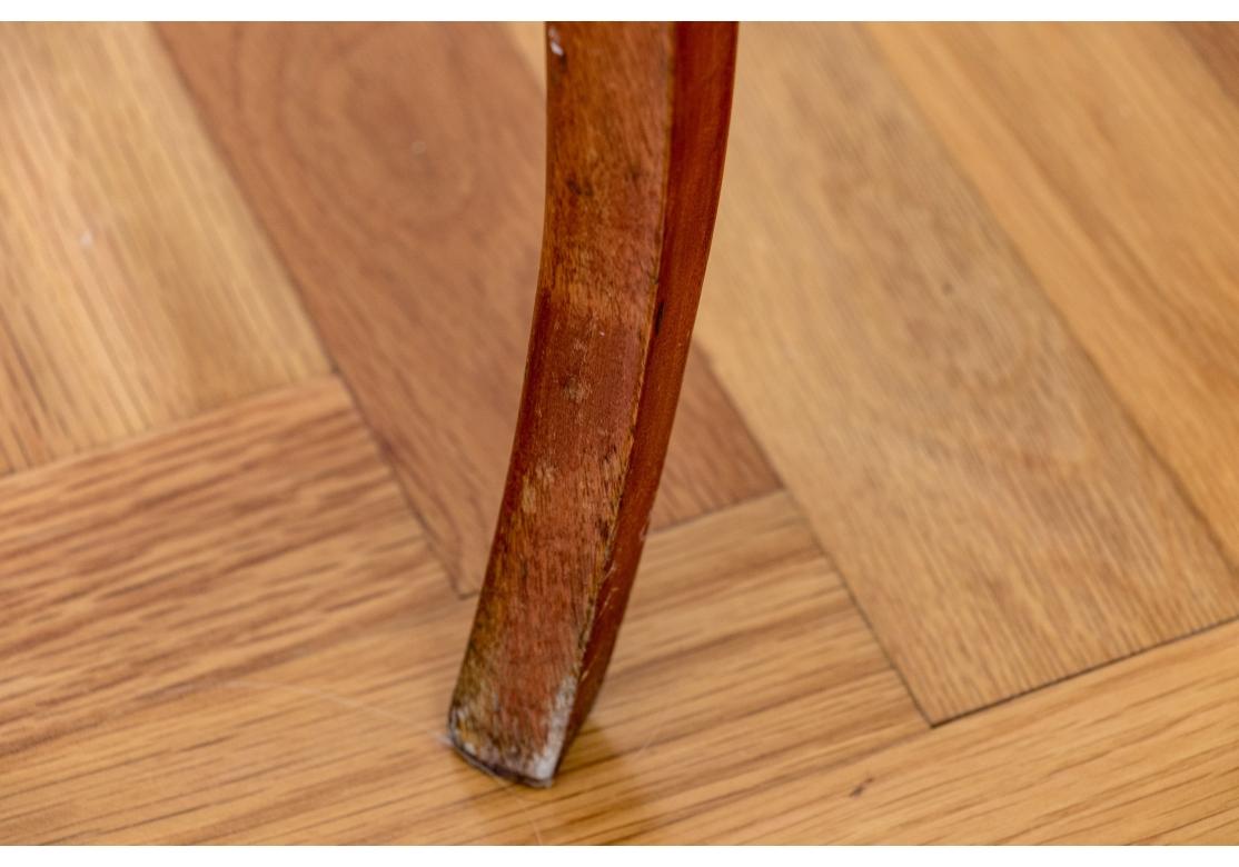 19th Century Fine Antique French Figured Maple And Stone Top Console Table For Sale