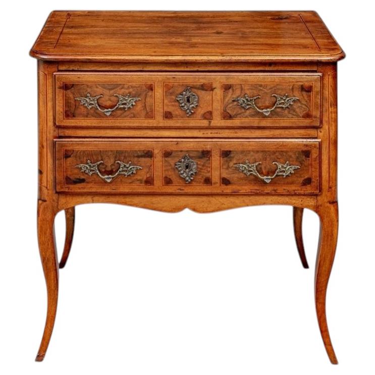 Fine Antique French Louis XV Style Inlaid Drawer Stand For Sale