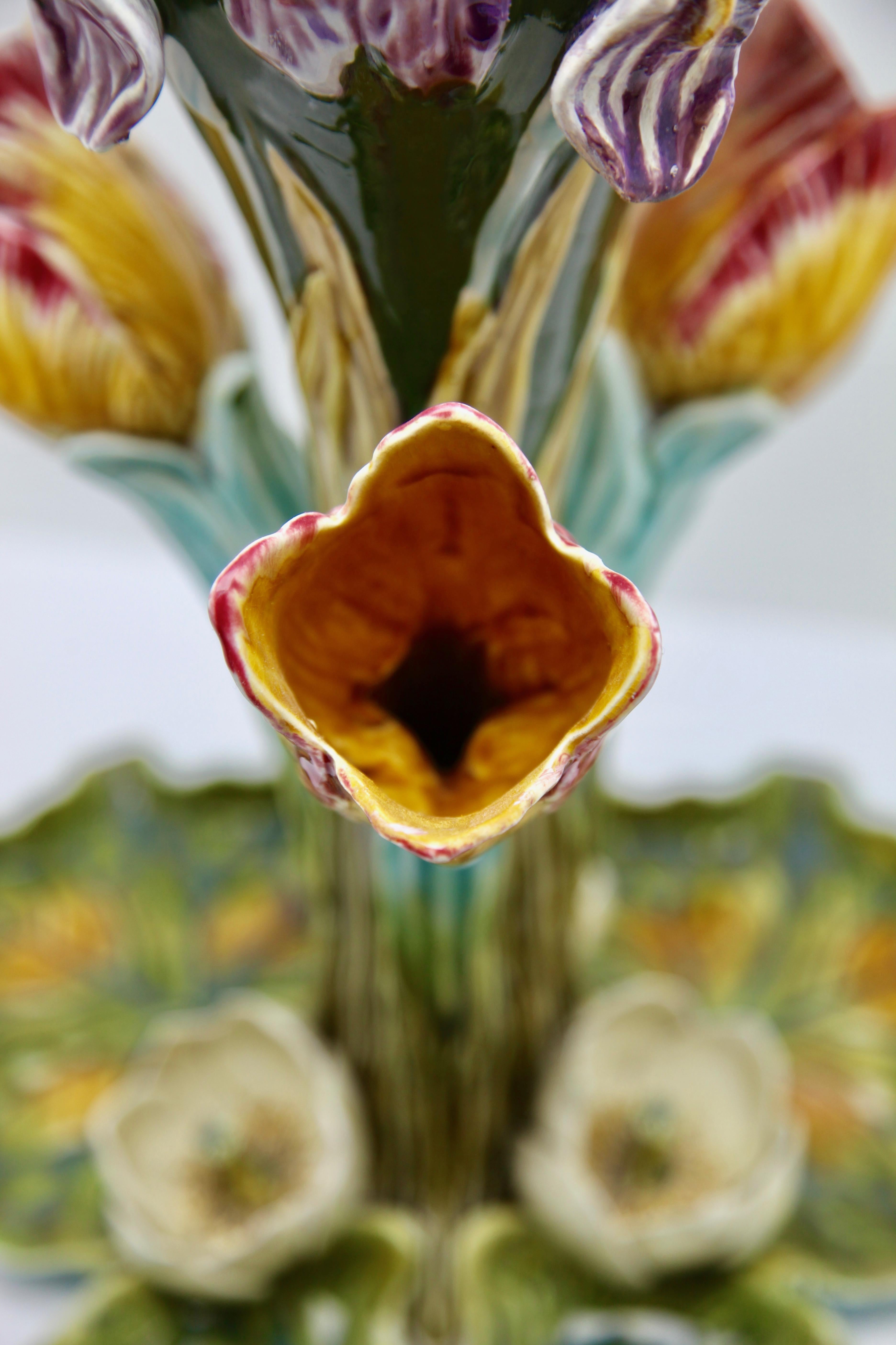 Fine Antique French Majolica Centerpiece Frie Onnaing, circa 1900s 1