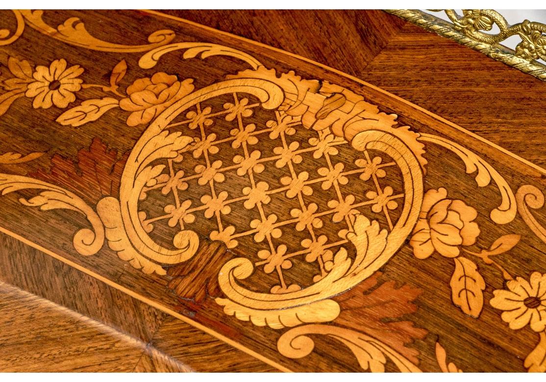 Bureau de Dame ancien en marqueterie française Circa 1890 en vente 5