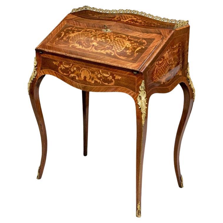 Fine Antique French Intarsien Bureau De Dame CIRCA 1890