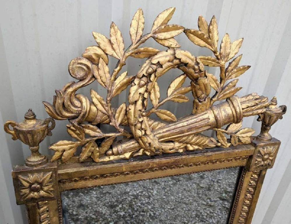 Fine Antique French Pier Mirror For Sale 3