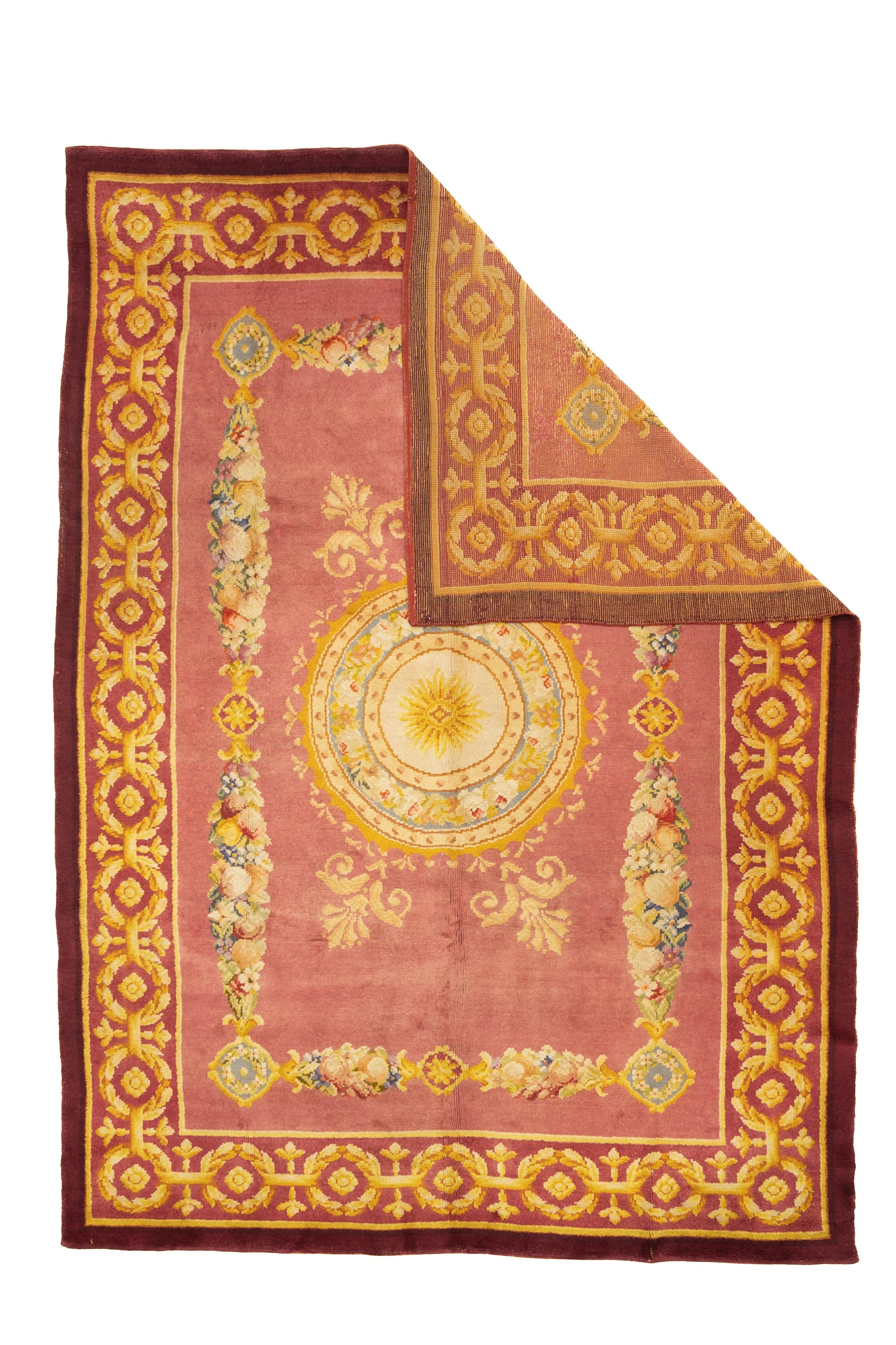 Alfombra fina Antique French Savonnerie 8'2