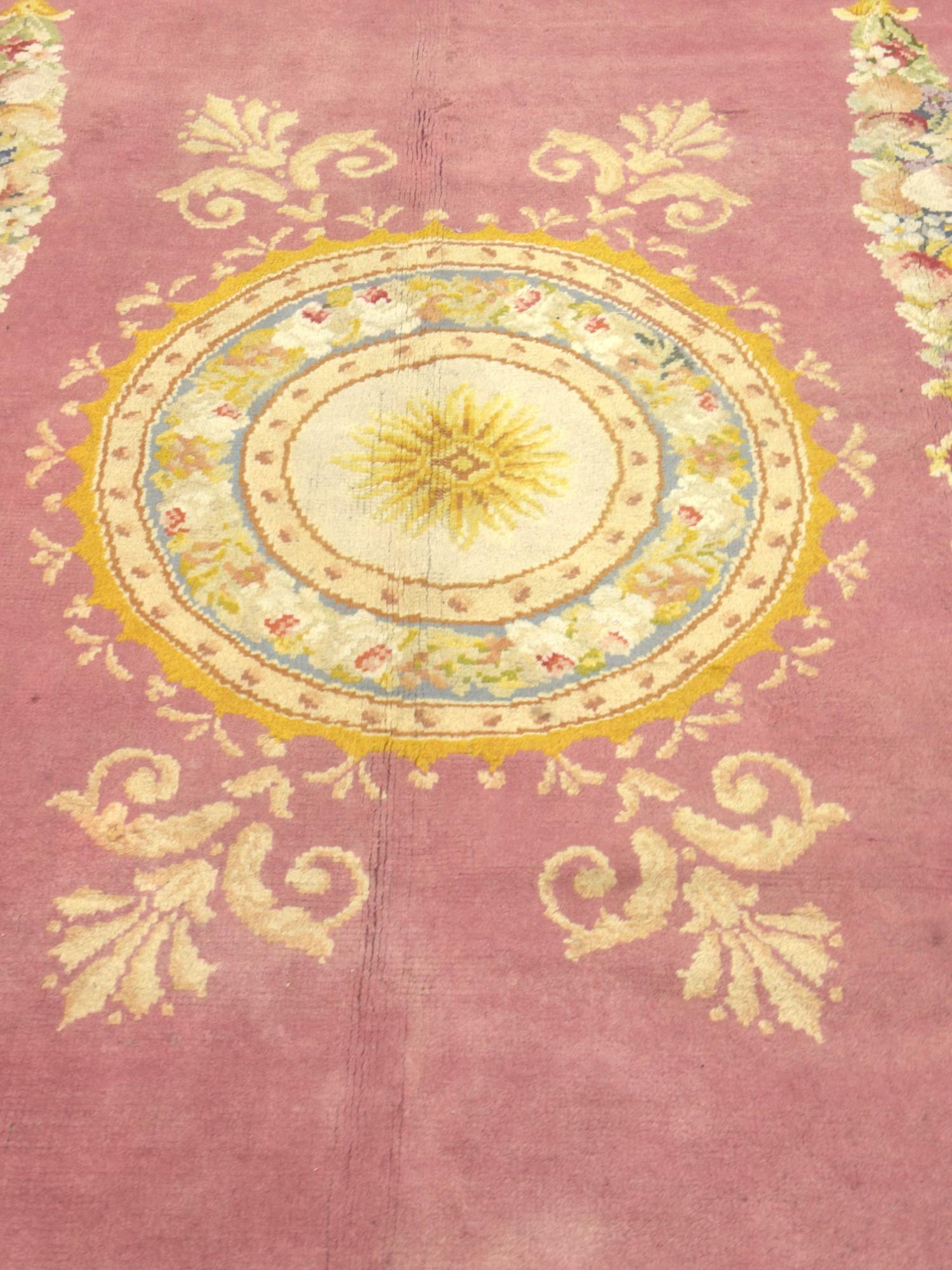 Alfombra fina Antique French Savonnerie 8'2