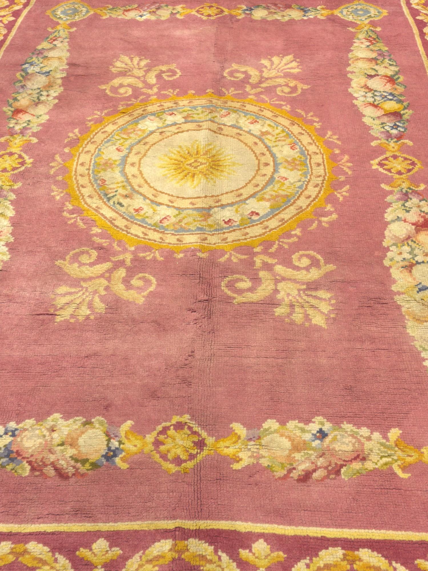 Alfombra fina Antique French Savonnerie 8'2
