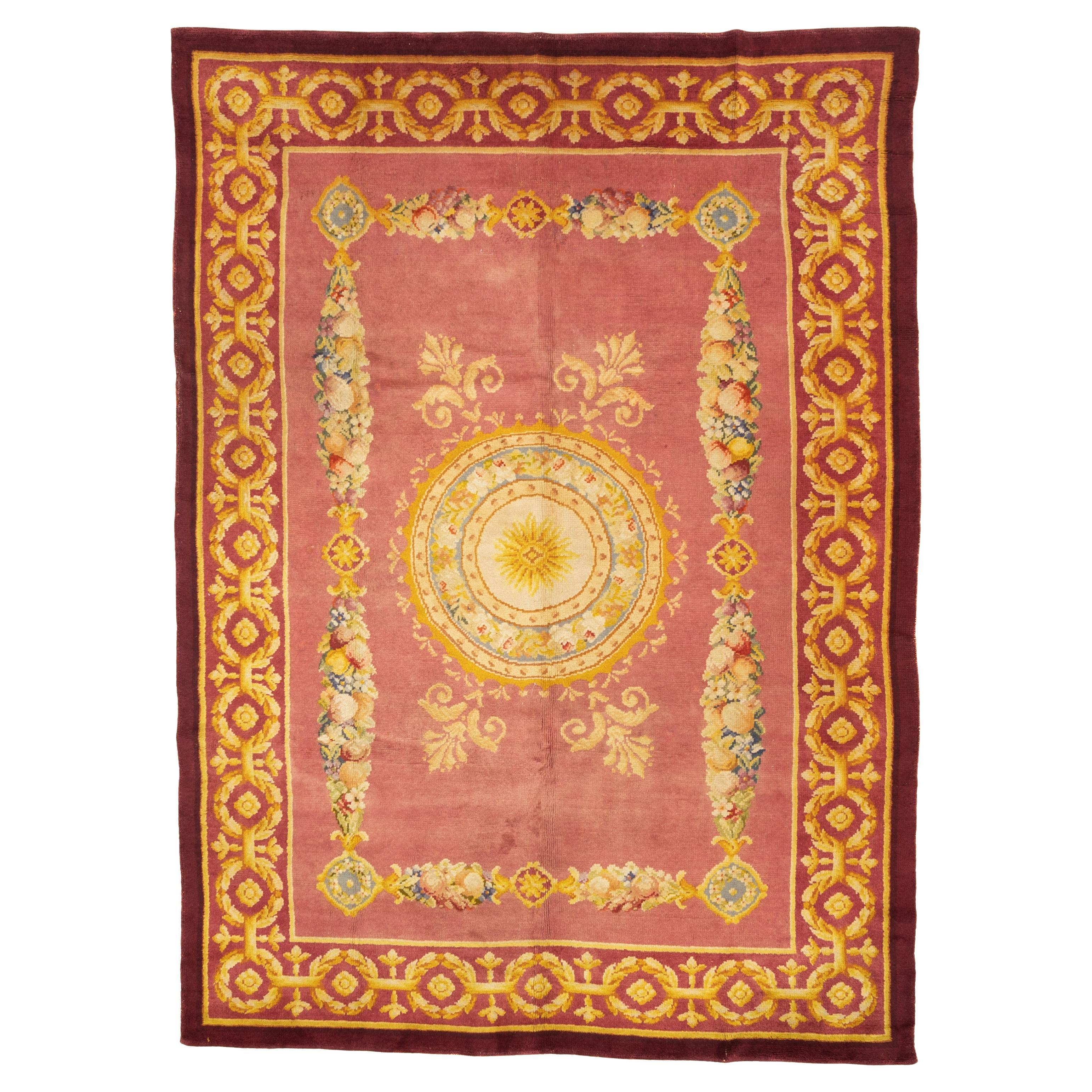 Alfombra fina Antique French Savonnerie 8'2" x 10'11