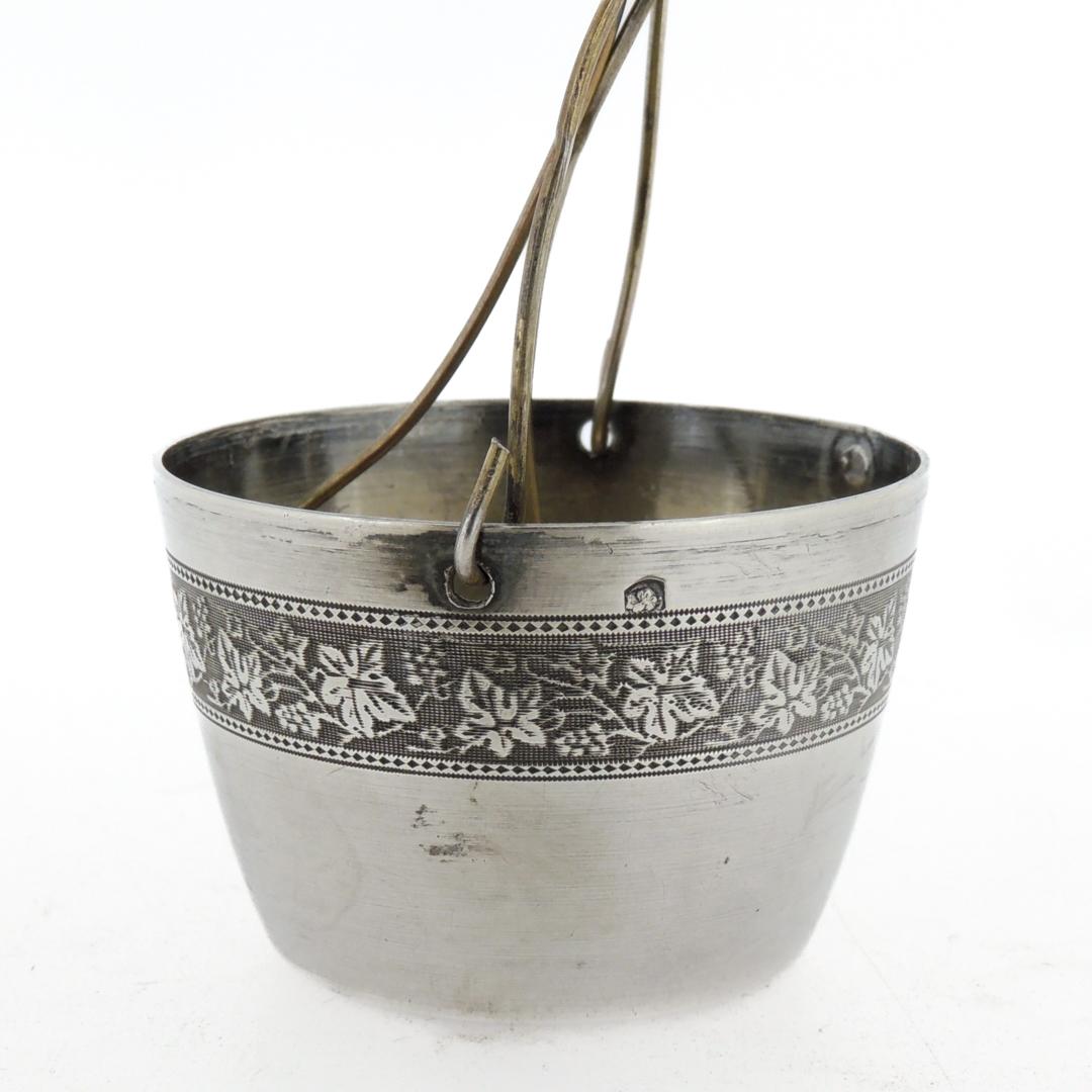 Fine Antique French Sterling Silver Tea Strainer For Sale 1