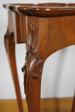 Fine Antique French style solid walnut Rococo Occasional Table / side table