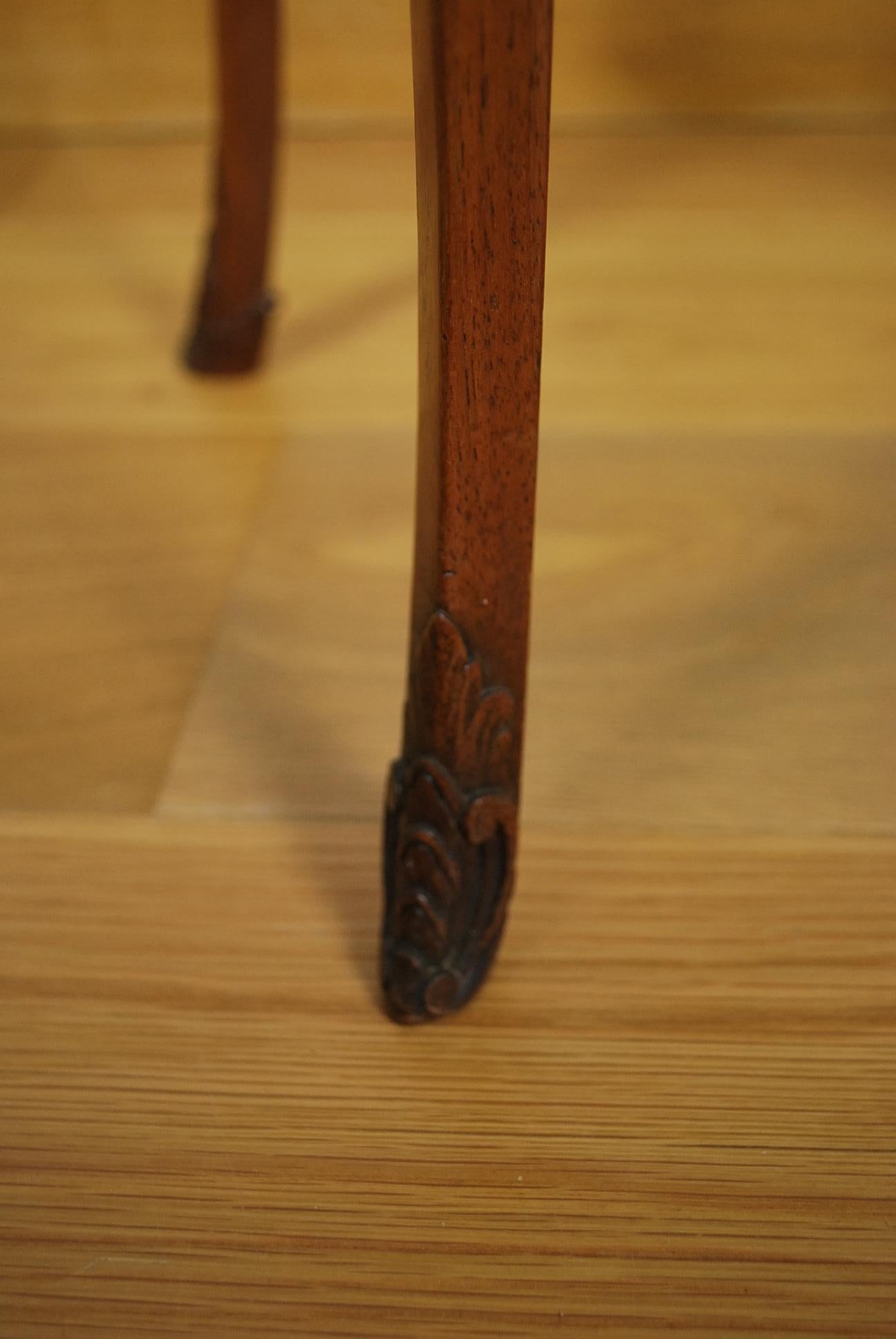 Scottish Fine Antique French style solid walnut Rococo Occasional Table / side table For Sale