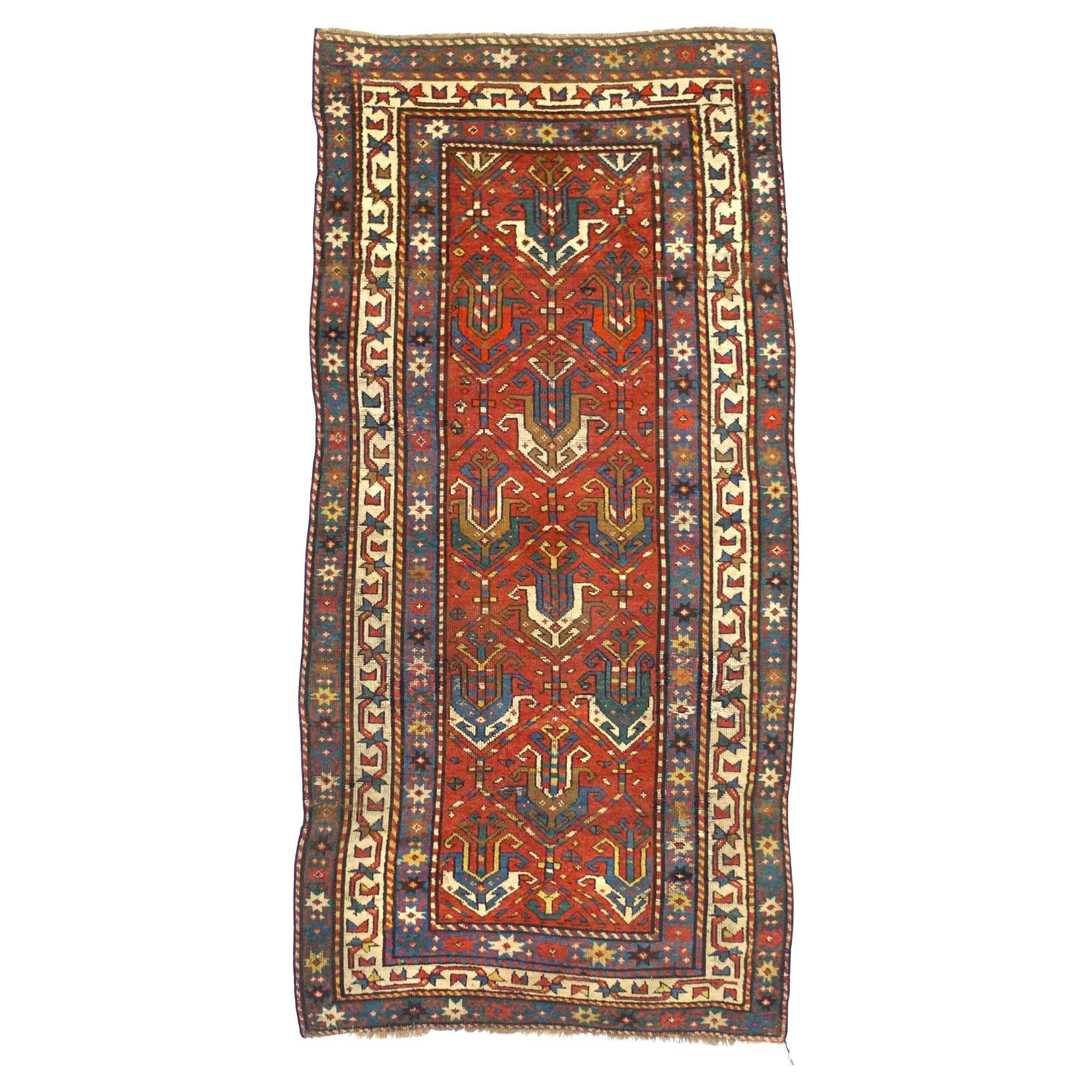 Fine Antique Ganje Kazak Rug 3'4" x 6’10"