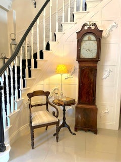 Fine Antique George III Inlaid Mahogany Eight Day Longcase Clock