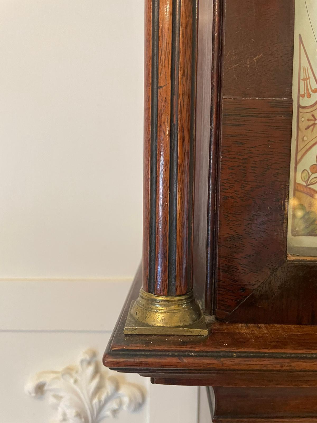 Fine Antique George III Inlaid Mahogany Eight Day Longcase Clock In Good Condition For Sale In Suffolk, GB