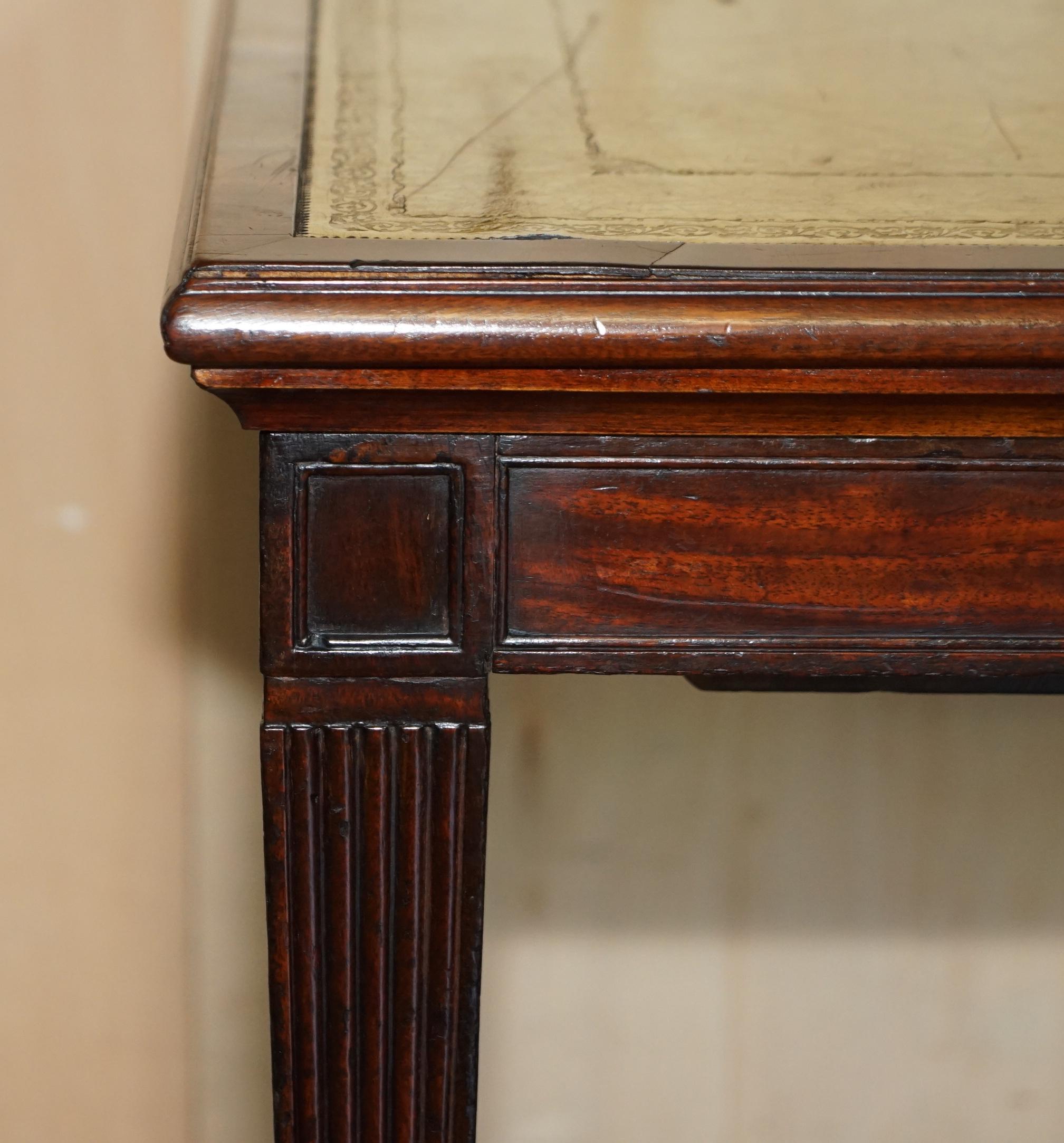 English Fine Antique George III circa 1820 Metamorphic Library Desk into Bookcase Ladder For Sale