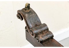 Fina Mesa de Trabajo Antigua Estilo Jorge IV Con Cajón Dividido