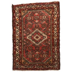Fine Antique Hamedan Persian Rug, Hand Knotted, circa 1920