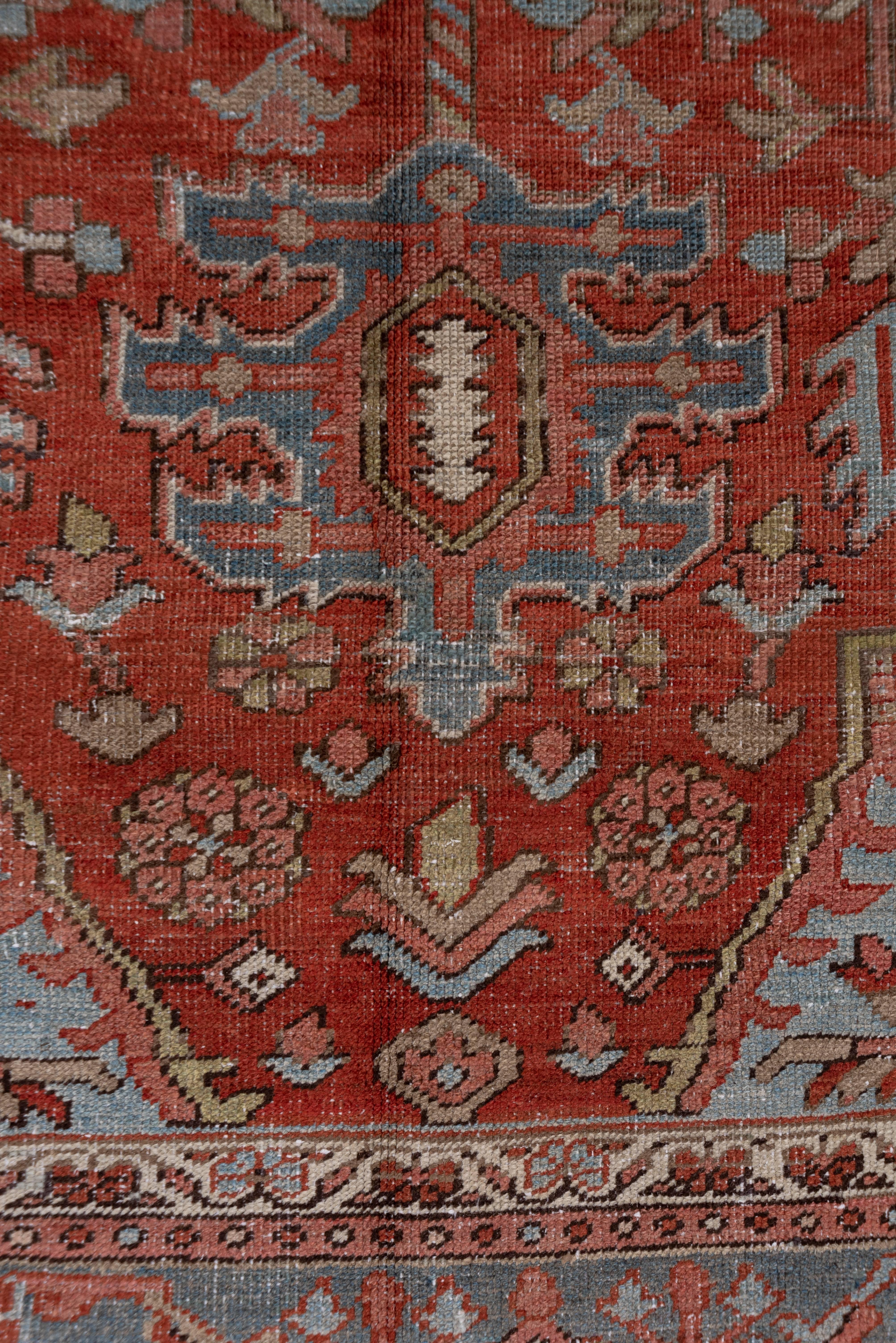 Hand-Knotted Fine Antique Heriz Carpet 