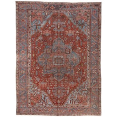 Fine Antique Heriz Carpet 