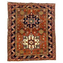 Fine Antique Heriz Karajeh Rug 3’4" x 4’2"