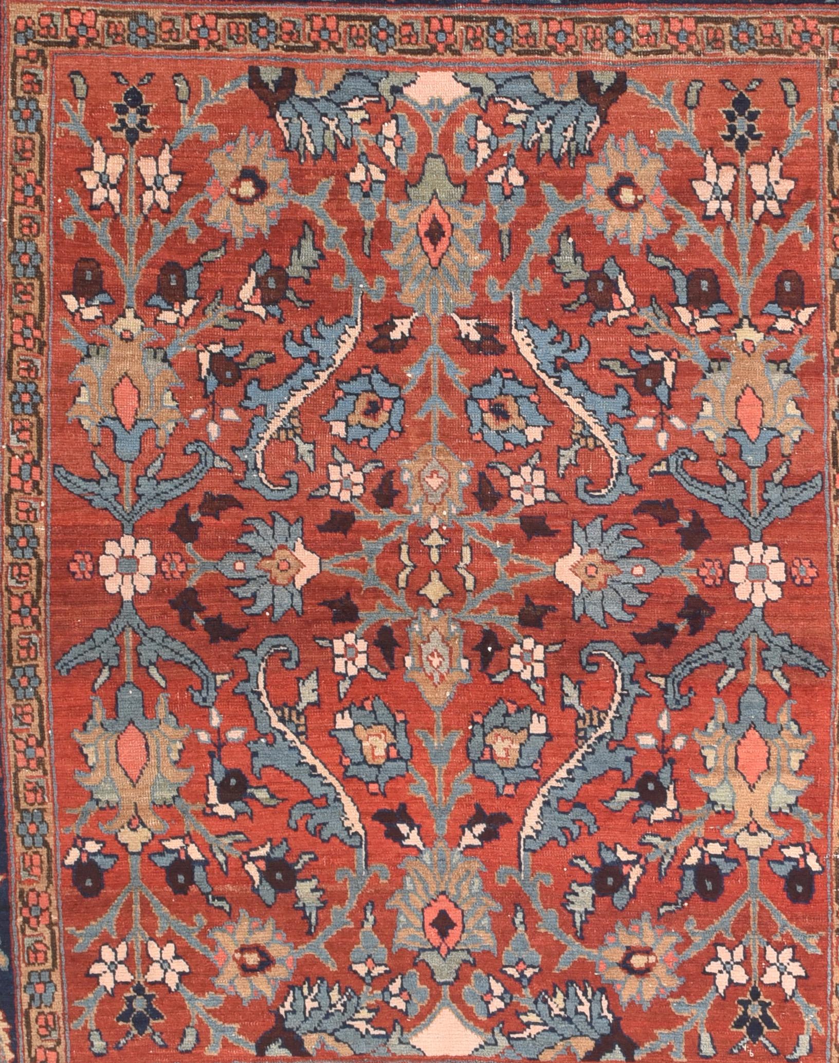 Fine antique Heriz Persian rug, hand knotted, circa 1890

Design: Floral

Heriz rugs are Persian rugs from the area of Heris, East Azerbaijan in northwest Iran, northeast of Tabriz. Such rugs are produced in the village of the same name in the