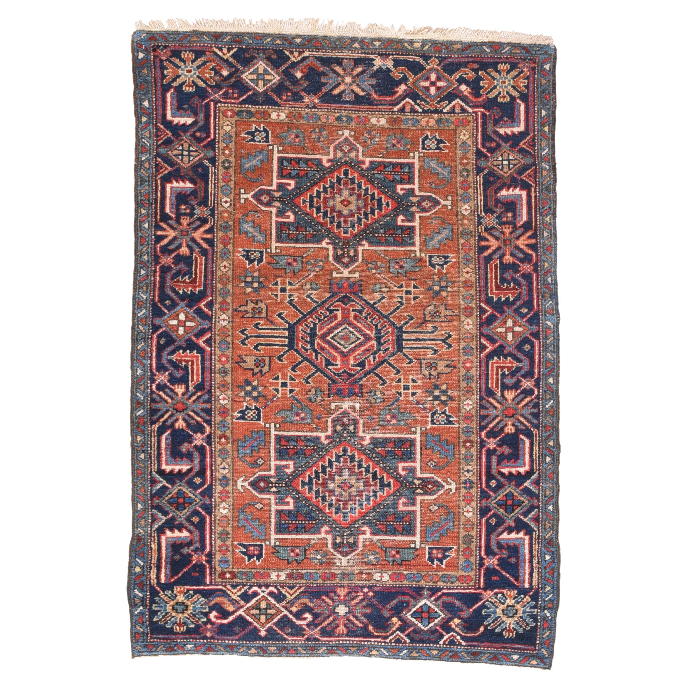 Fine Antique Heriz Persian Rug, Hand Knotted, circa 1890