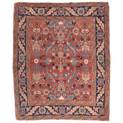 Fine Antique Heriz Persian Rug, Hand Knotted, circa 1890