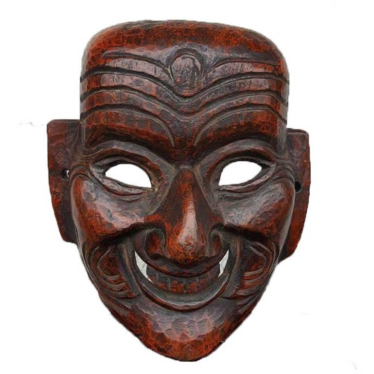 Fine Antique Himalayan Buddhist Monpa Mask