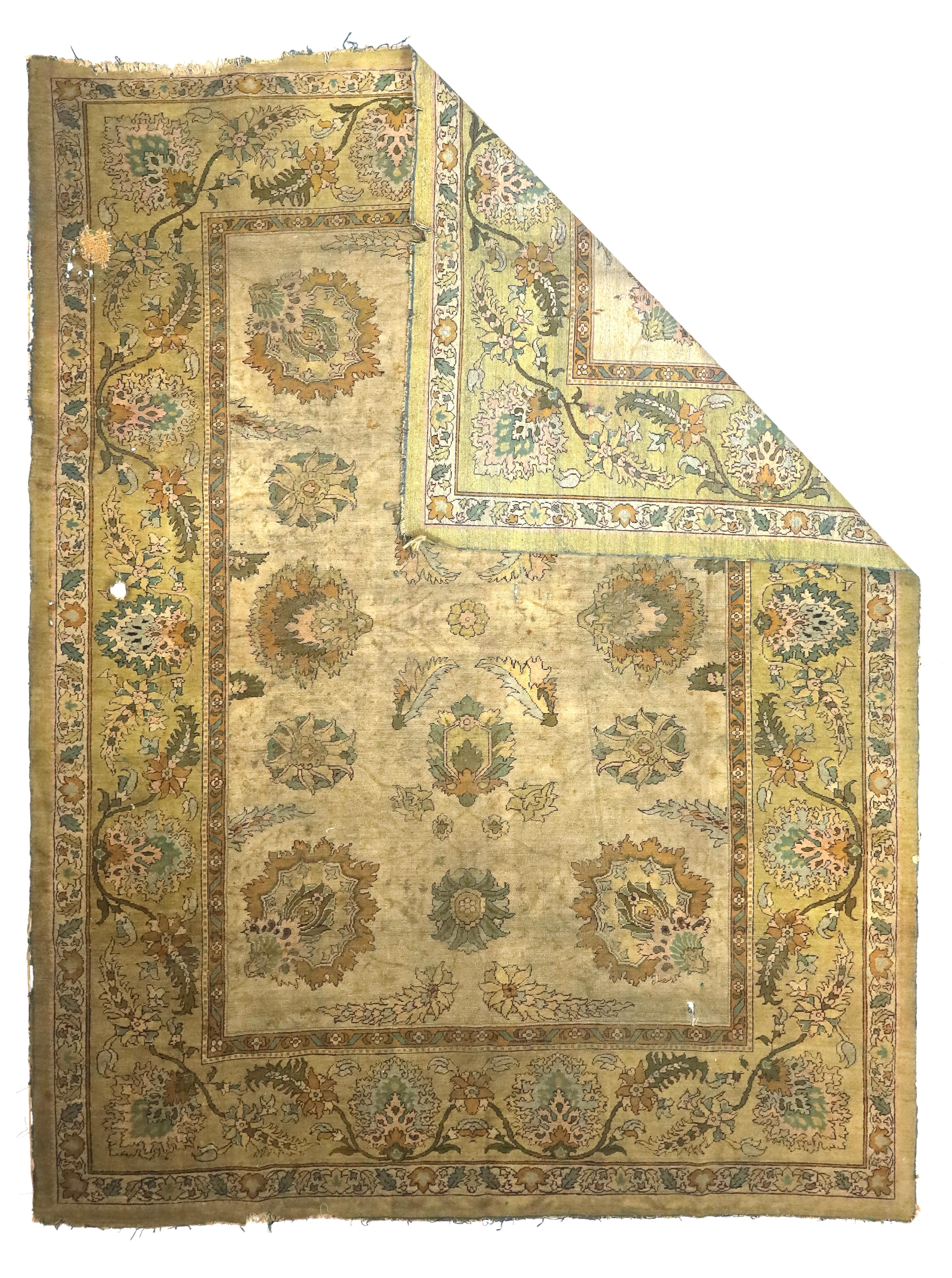 Tapis ancien indien Amritsar 9'3