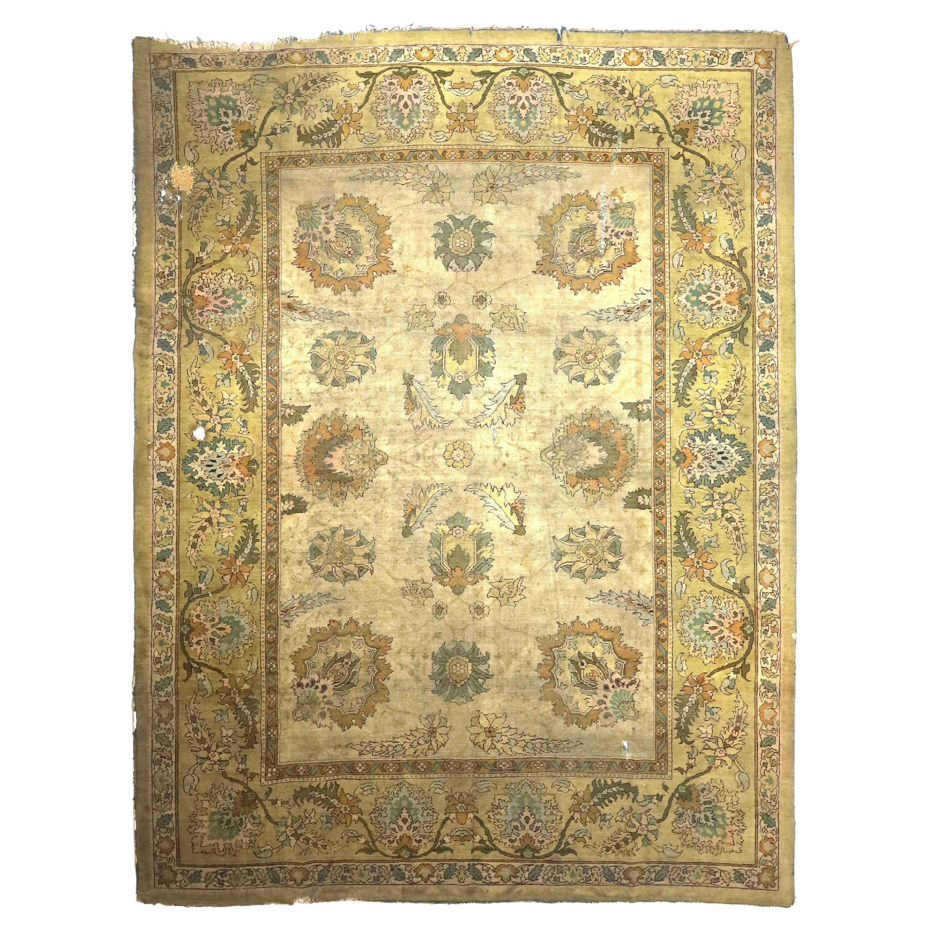 Fine Antique Indian Amritsar Rug 9'3" x 12’1"