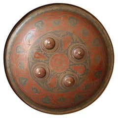 Fine Antique Indian Dhal shield  Weapons Asian art Interior Design Décor