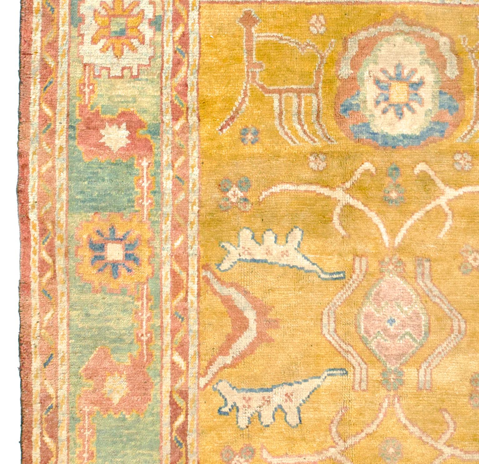 Fine Antique Irish Donegal Rug 5’0