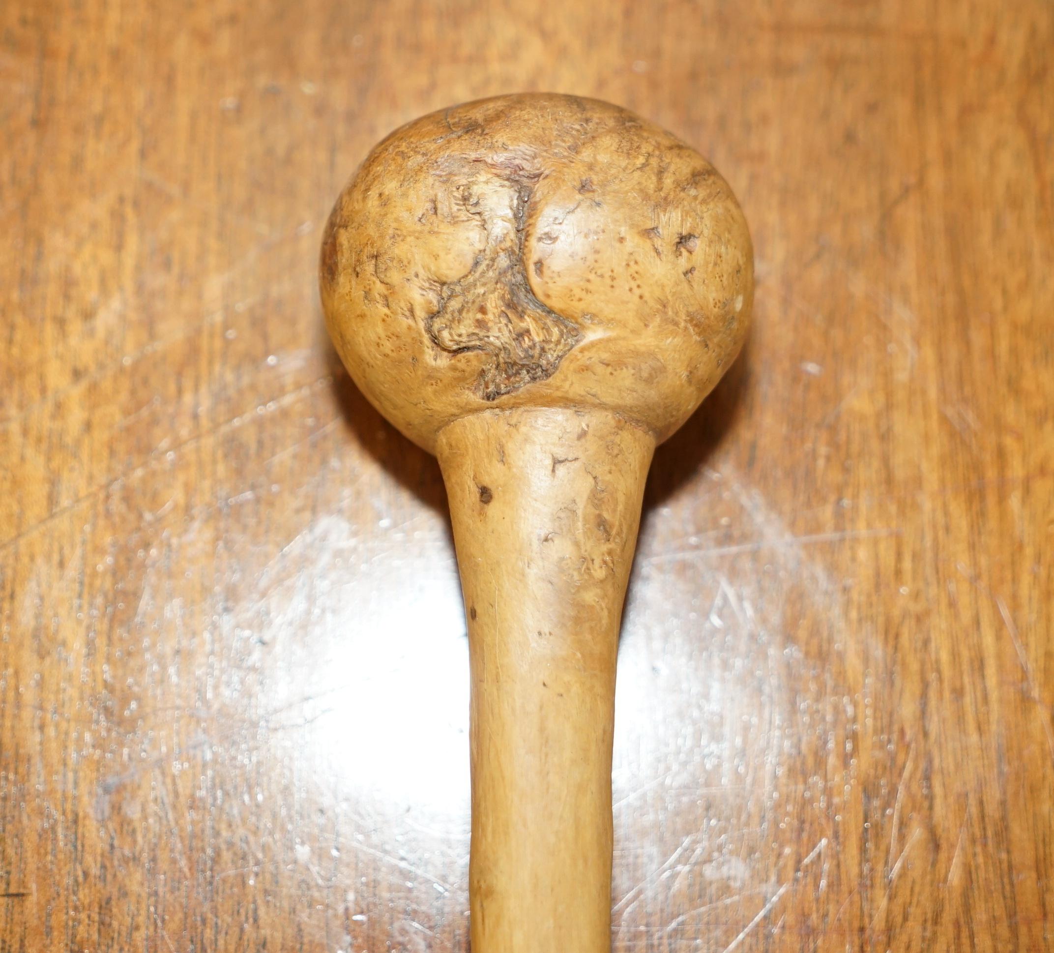 Fine Antique Irish Knobkerrie Stick Very Collectable and Primative One of Two For Sale 3