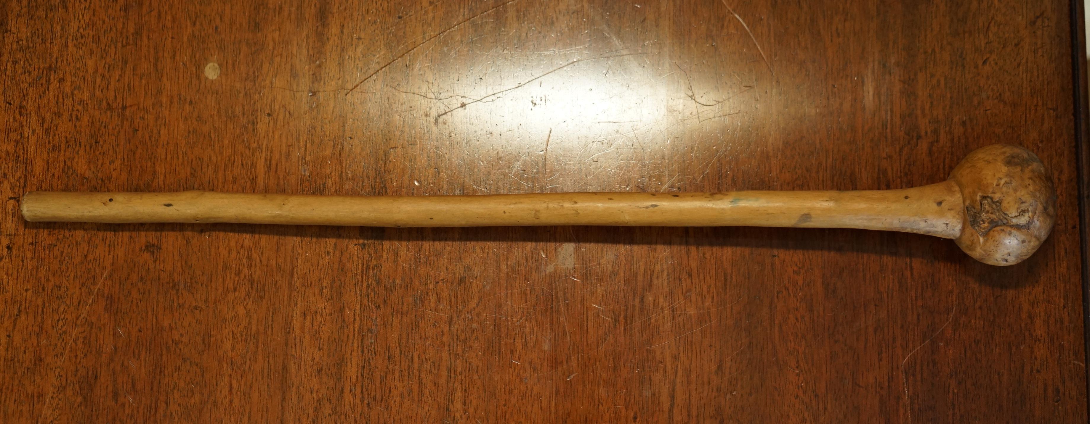 Fine Antique Irish Knobkerrie Stick Very Collectable and Primative One of Two For Sale 11