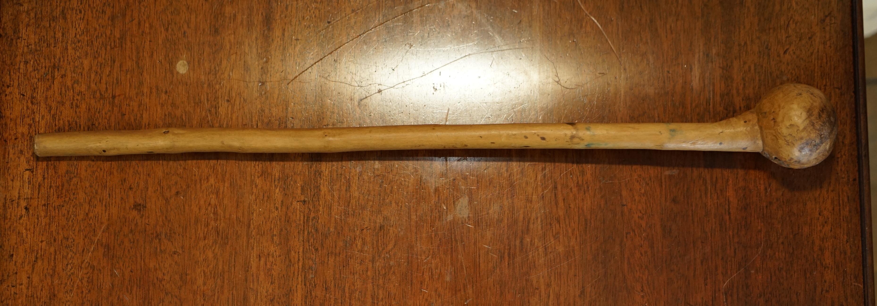 Fine Antique Irish Knobkerrie Stick Very Collectable and Primative One of Two For Sale 12