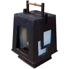 Belle lampe japonaise ancienne Andon 1880:: trésor historique:: utilisable immédiatement