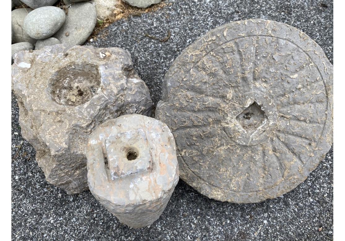 20th Century Fine Antique Japanese Carved Stone Garden Mushroom